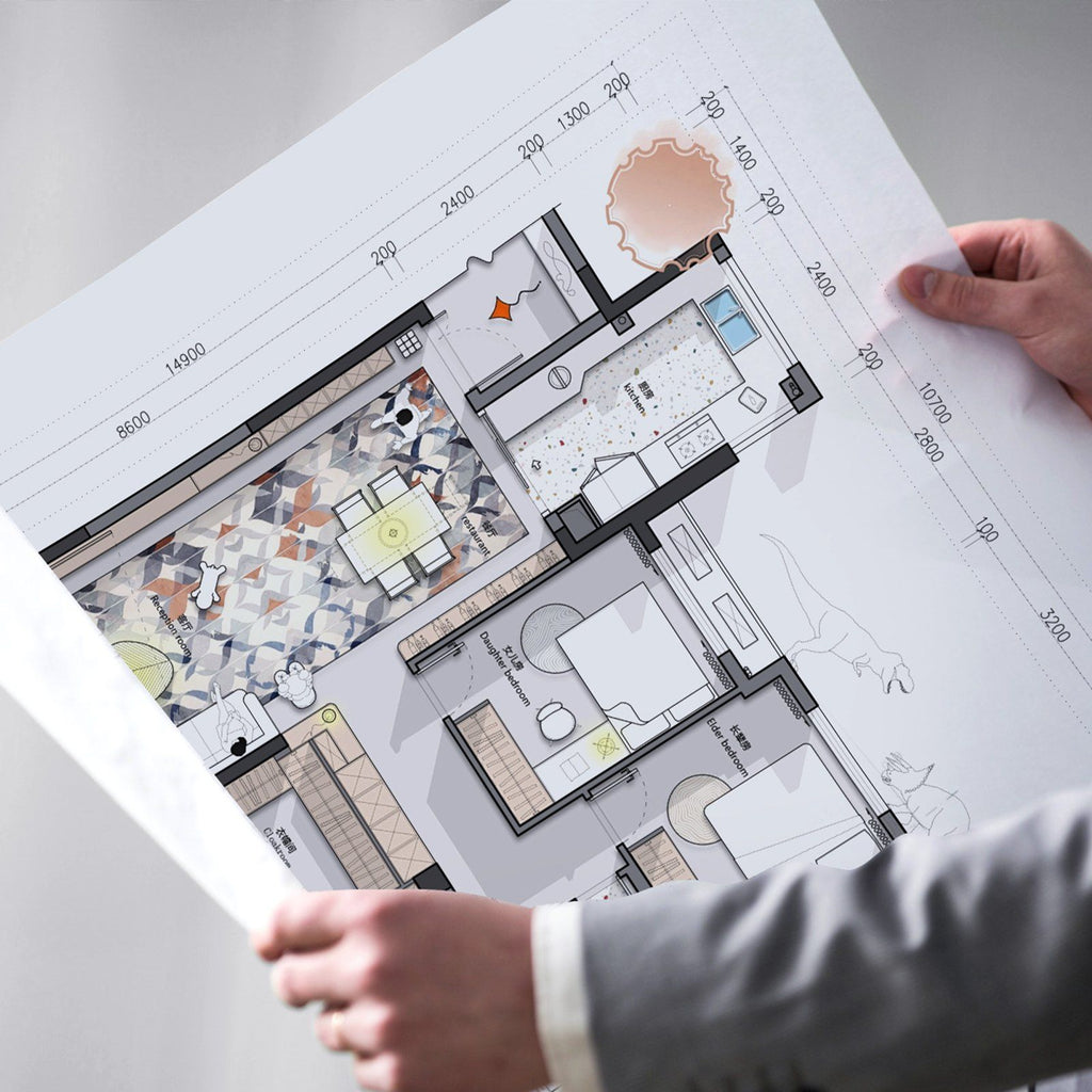 Wide Format Paper, 609.6 mm x 152.4 m Plotter Paper, 2 Rolls CAD Bond Rolls with 76.2 mm Core, 16 KG Plotter Paper Rolls, for CAD Drawings, Engineering Plans, GIS Maps & Architectural Designs