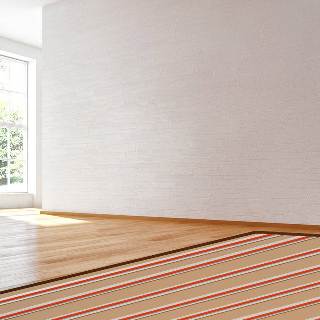 PEX Heat Transfer Plates 0.6m, Radiant Heat Plates for 19mm PEX Pipe, Durable Aluminum & Easy Trimming and Install Underfloor Heat Tubing Plates, Perfect for Wooden Floors (200pcs)