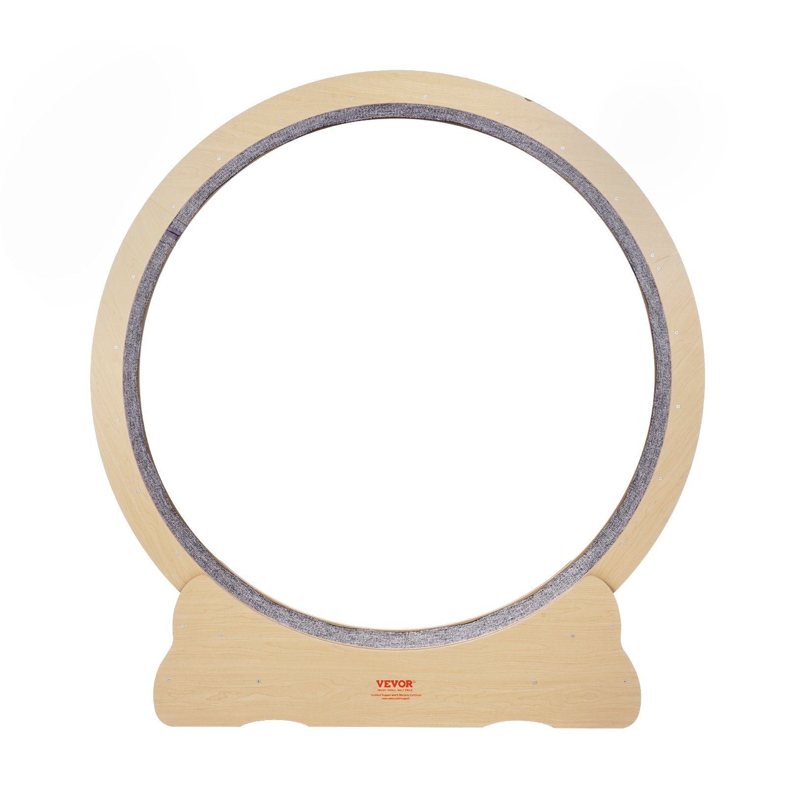 Wooden Cat Exercise Wheel, 1320mm Large Cat Treadmill Wheel for Indoor Cats, Cat Running Wheel with Detachable Carpet & Cat Teaser for Running/Walking/Training, Suitable for Most Cats