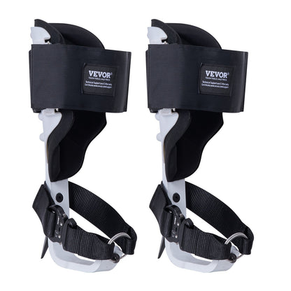 VEVOR Tree Climbing Spikes, 1 Pair Aluminum Climbing Spurs, 350lbs Load Capacity Tree Climbing Gear with Straps and Spike Protectors, Arborist Equipment for Climbers, Hunting, Fruit Picking, White