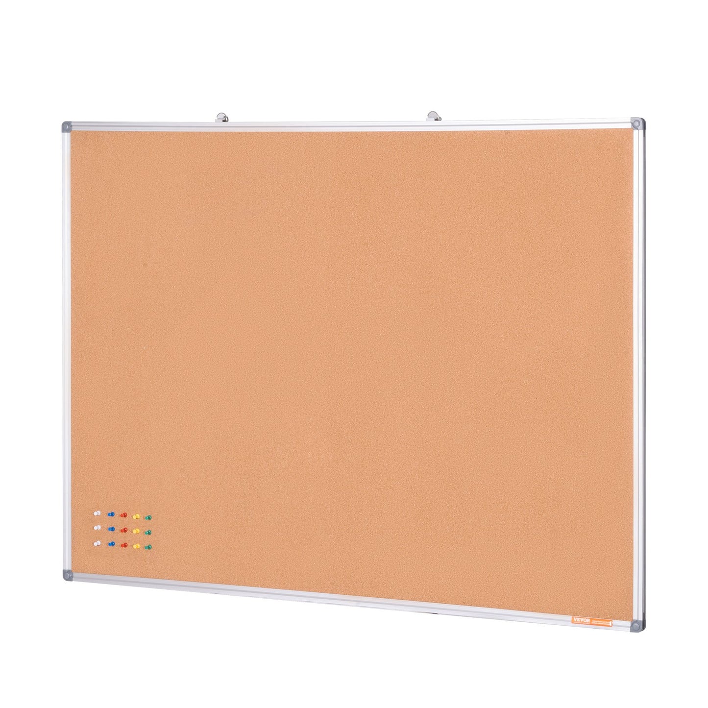 VEVOR 48"x36" Large Cork Board – Wall-Mounted Bulletin Board with Pin Board – Perfect for School, Home, Office