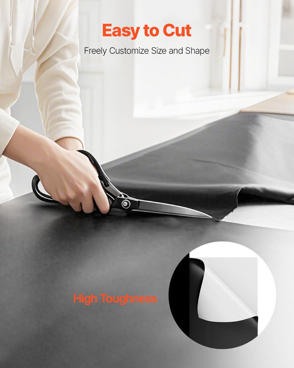 14 Mil Plastic Sheeting Heavy Duty 10' x 100', Thick Plastic Sheeting Roll, Plastic Drop Cloth Painters Tarp Covering for Crawl Space Vapor Barrier, Black and White Double-Sided, Multi-Purpose