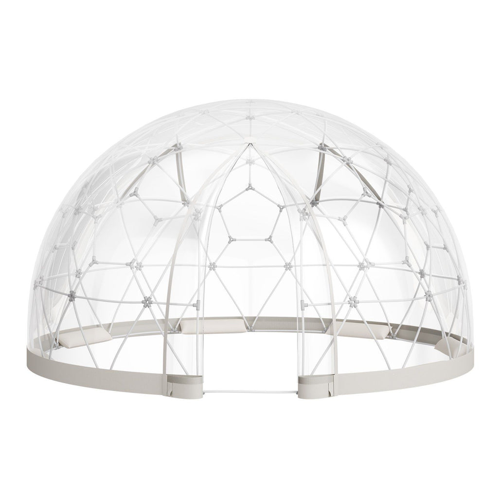 Garden Dome Tent, 3.6 x 2.2 m Outdoor Clear Bubble Tent for 4-7 Person, Weatherproof Geodesic Dome Greenhouse with Window, PVC Igloo Tents for Backyard Patios Camping Party Wedding