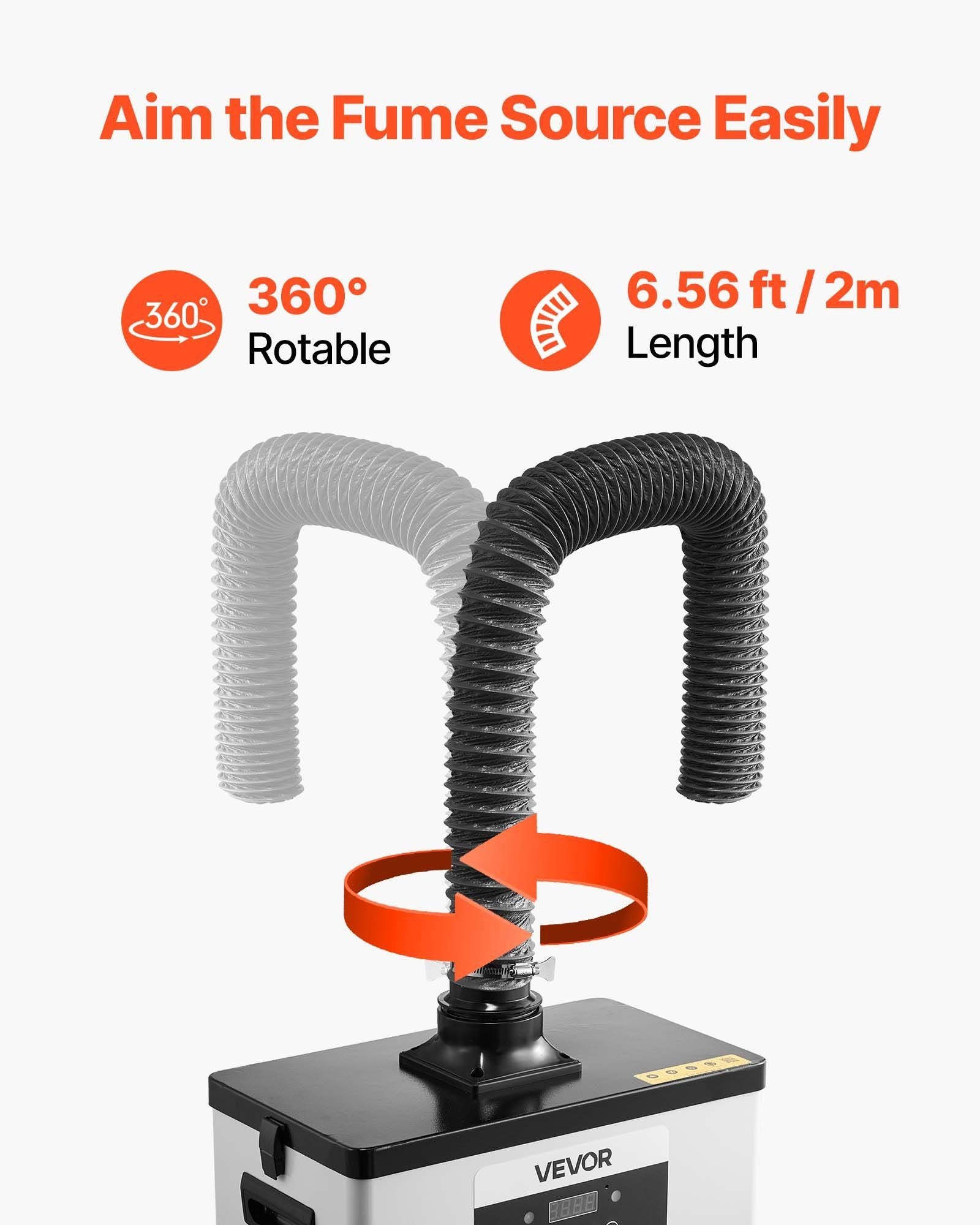 Solder Fume Extractor, Upgraded 4-Stage Filtration Soldering Smoke Absorber with 510 m³/h Strong Suction, 10-Speed & Remote Control Brushless Smoke Extractor for Laser Engraving, 3D Printing