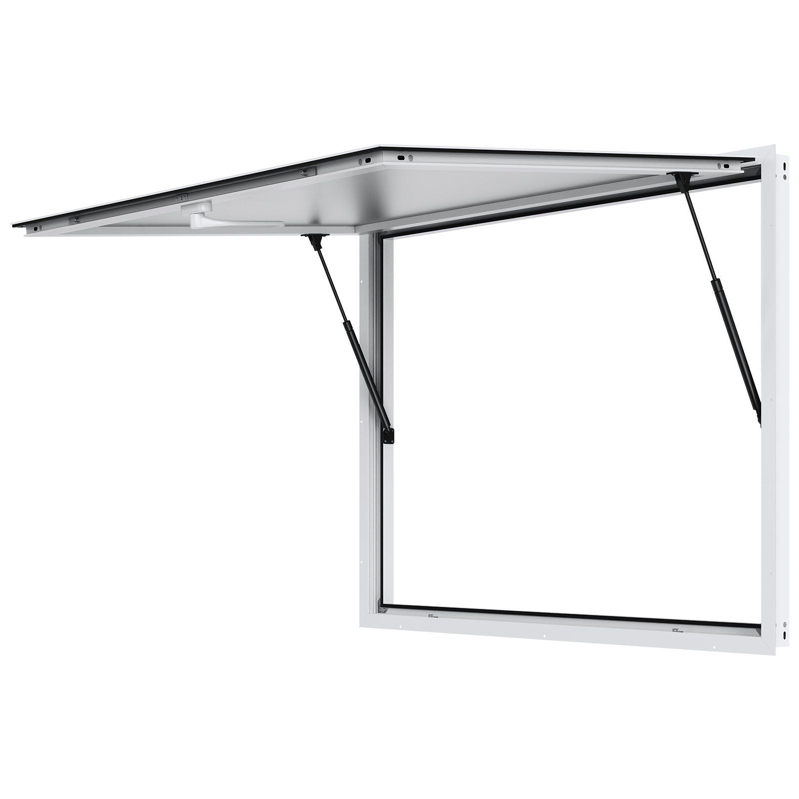 Concession Window for Food Truck, 48"x36" Aluminum Alloy Food Truck Service Window, Up to 85 Degrees Stand Serving Window with Awning Door & Drag Hook,  for Food Trucks Concession Trailers