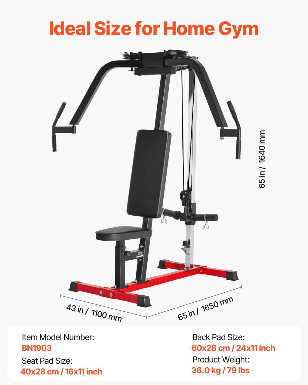 Chest Fly Machine, Upper Body Specialty Machine for Home Gym, Adjustable Fly and Reverse Delt Machine, for Chest, Back, Pectoral, Rear Deltoid and Shoulder Workouts, Hold up to 450LBS