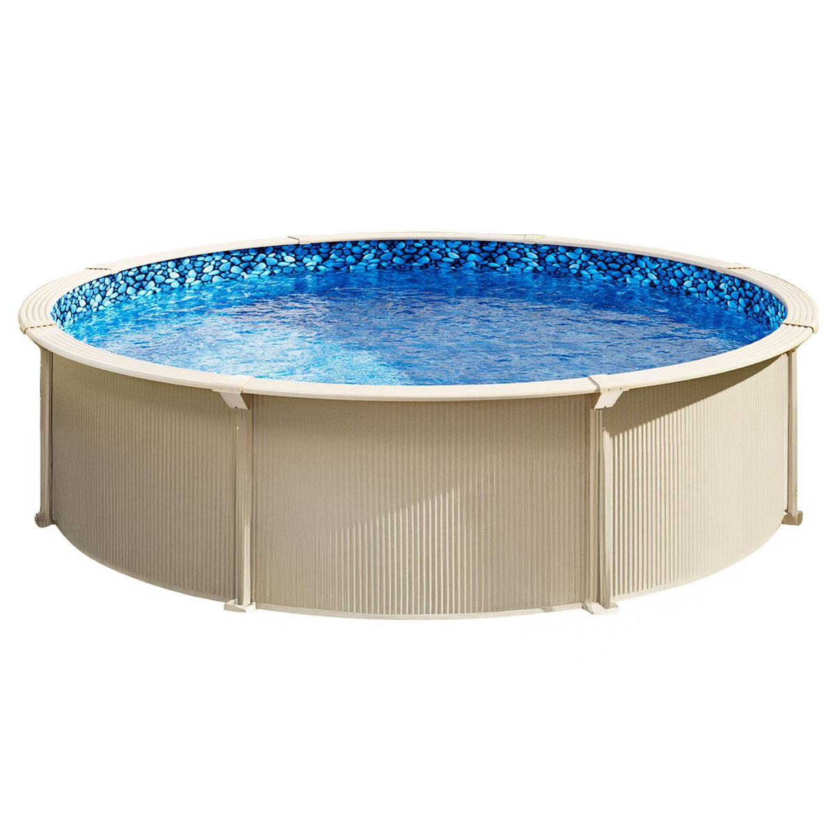 18-ft Round Above Ground Pool Liner, Overlap Pool Liners, Standard Gauge Vinyl, 48-to-54inch Wall Height, Designed for Steel Sided Above-Ground Swimming Pools