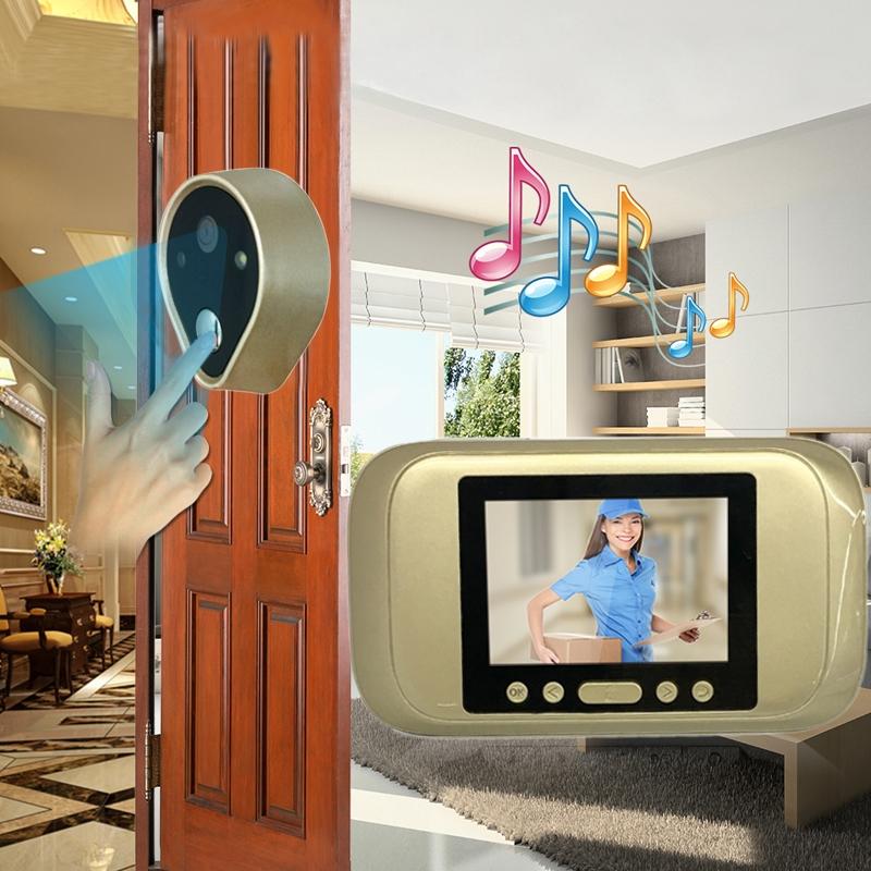 720P Hd Smart Peephole Viewer With 3.2 Led Display And Tf Card Support 32Gb Max-1915197280433082371
