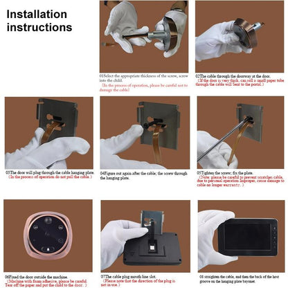 Smart Doorbell With 4.3 Display 3.0Mp Camera Motion Detection Night Vision & Tf Card Support 32Gb Max-1915197877257375752