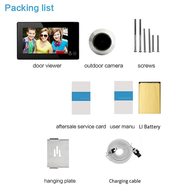 2.0Mp Smart Doorbell With 4.3 Tft Display Screen-1915197715340464132