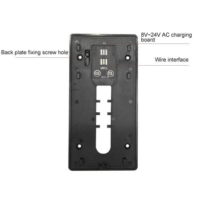 Smart Wifi Video Doorbell With Night Vision & Pir Detection - Silver-1915196600532209673