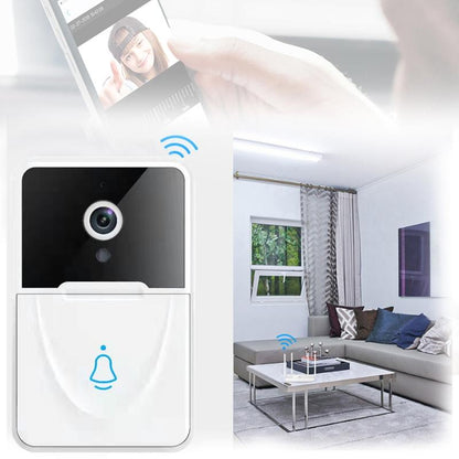 Smart Video Doorbell With Chime And Night Vision - White-1915196623617658882