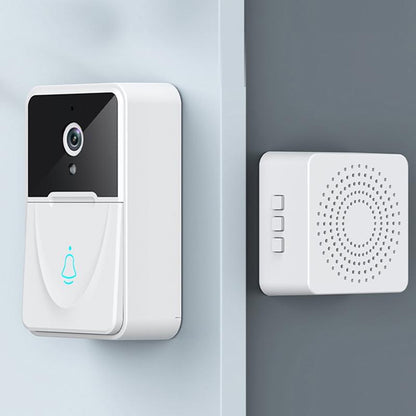Smart Video Doorbell With Chime And Night Vision - White-1915196623617658884