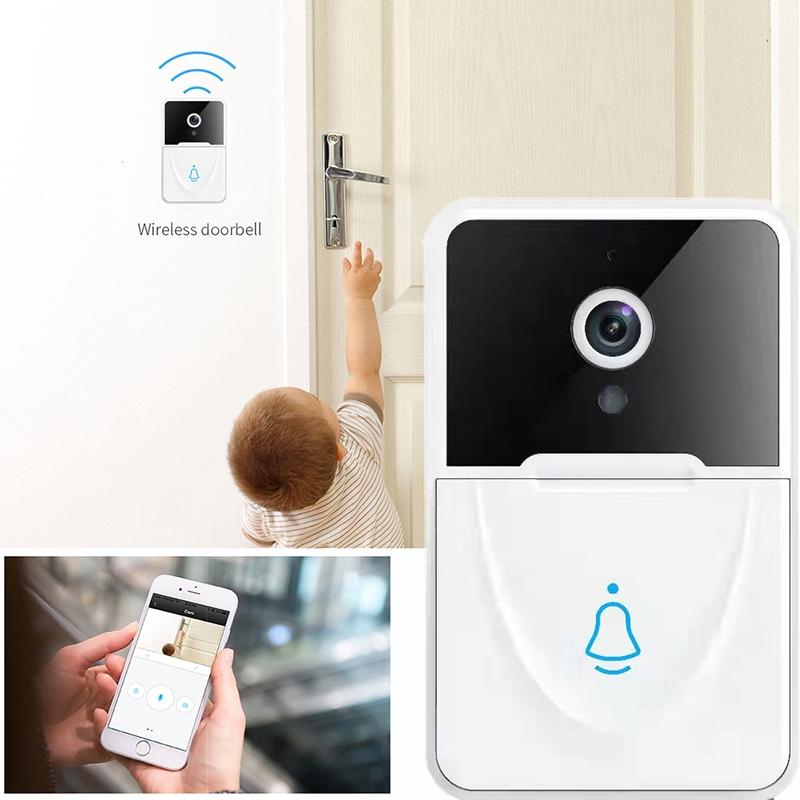 Smart Video Doorbell With Chime And Night Vision - White-1915196623617658885