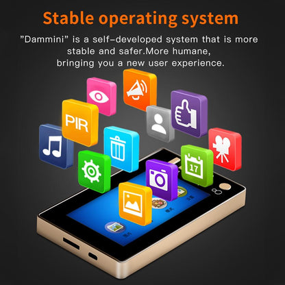 Smart Digital Door Viewer With Motion Detection And Video Alarm - 4.3 Screen - Tf Card Support - Gold-1915196564528304135