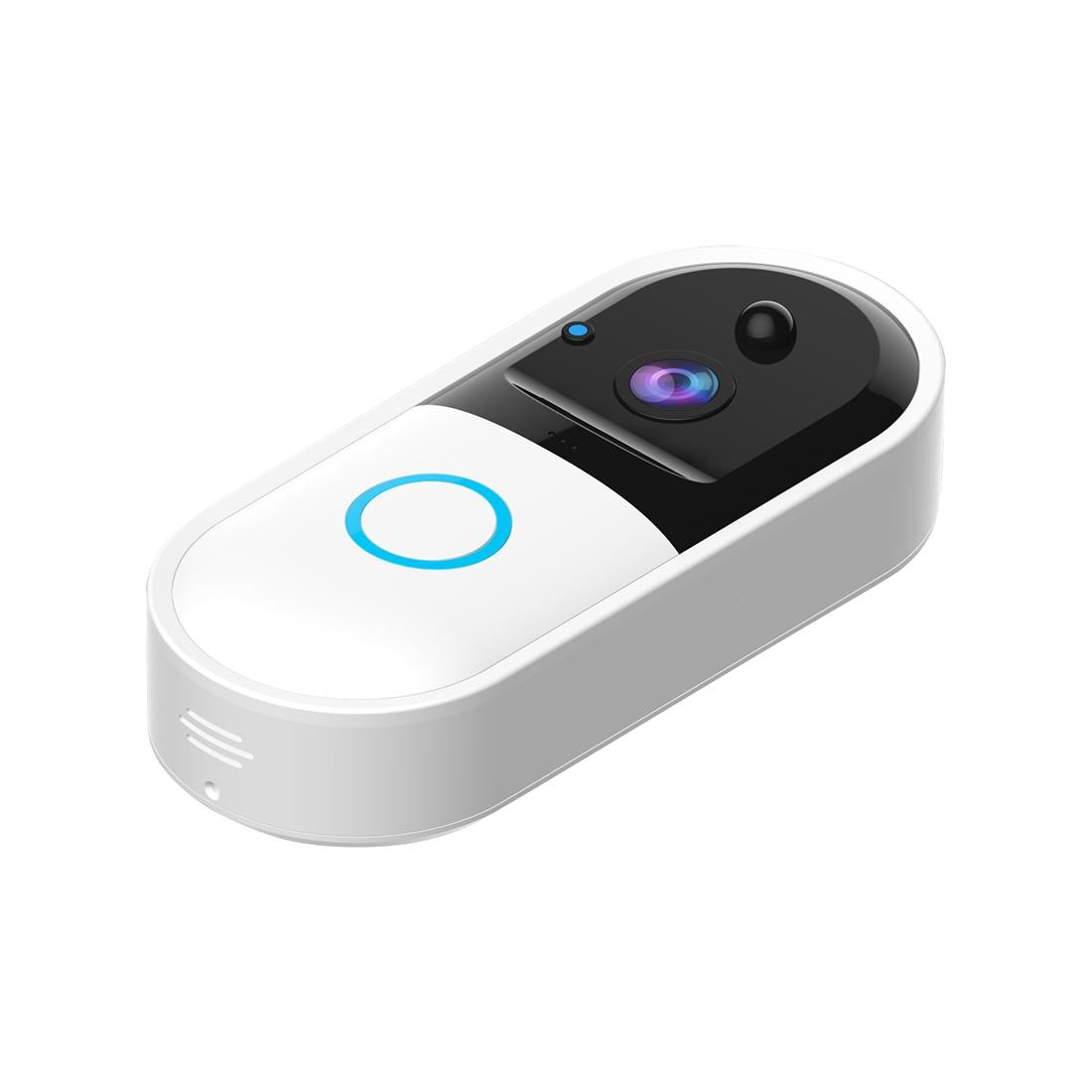 Smart Wifi Video Doorbell With Night Vision & Remote Monitoring - White-1915196621289820162