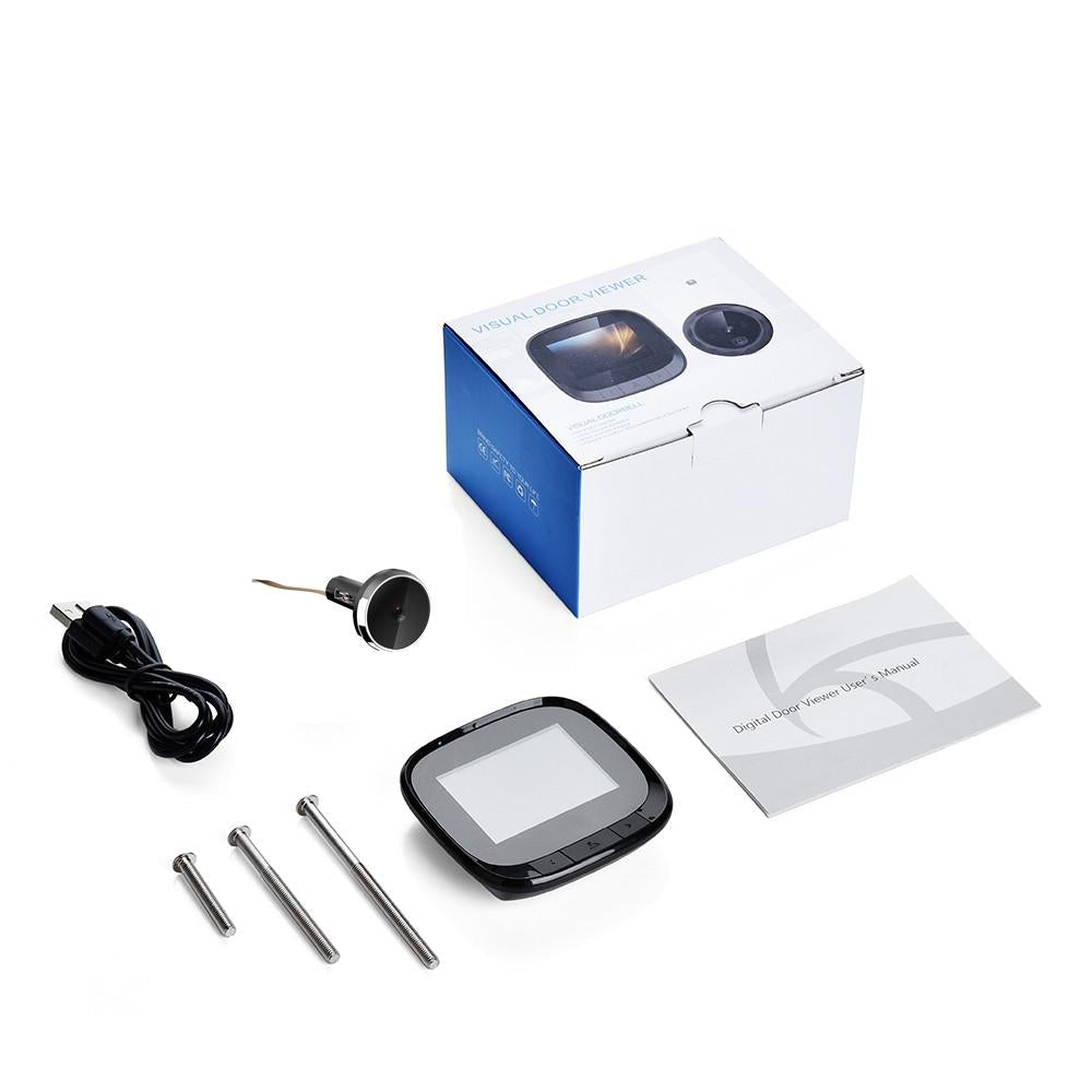 2.4 Screen Digital Peephole Viewer With 0.3Mp Camera And Door Bell-1915197756474003462