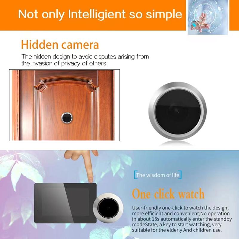 Waterproof 4.3 Digital Door Viewer With Ip55 Screen-1915197523165843459