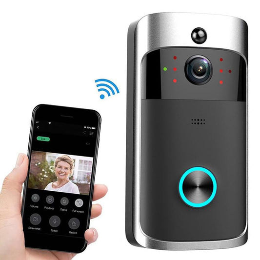 Smart Wifi Video Doorbell With Night Vision - Remote Monitoring-1915196689908633601