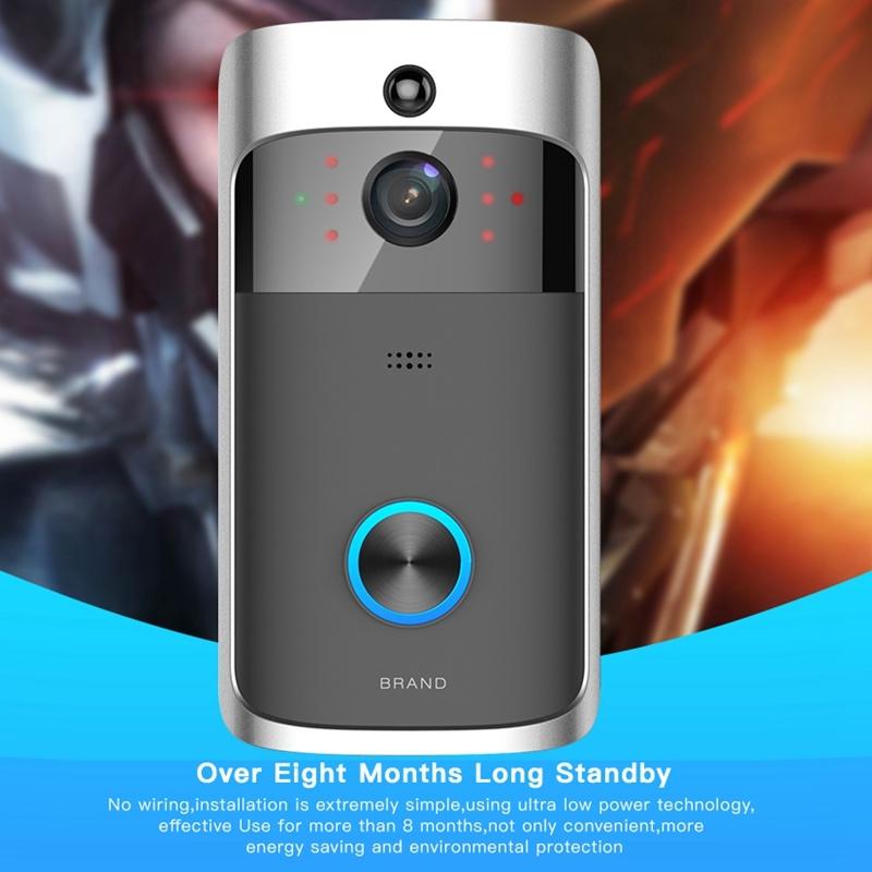 Smart Wifi Video Doorbell With Night Vision - Remote Monitoring-1915196689908633602