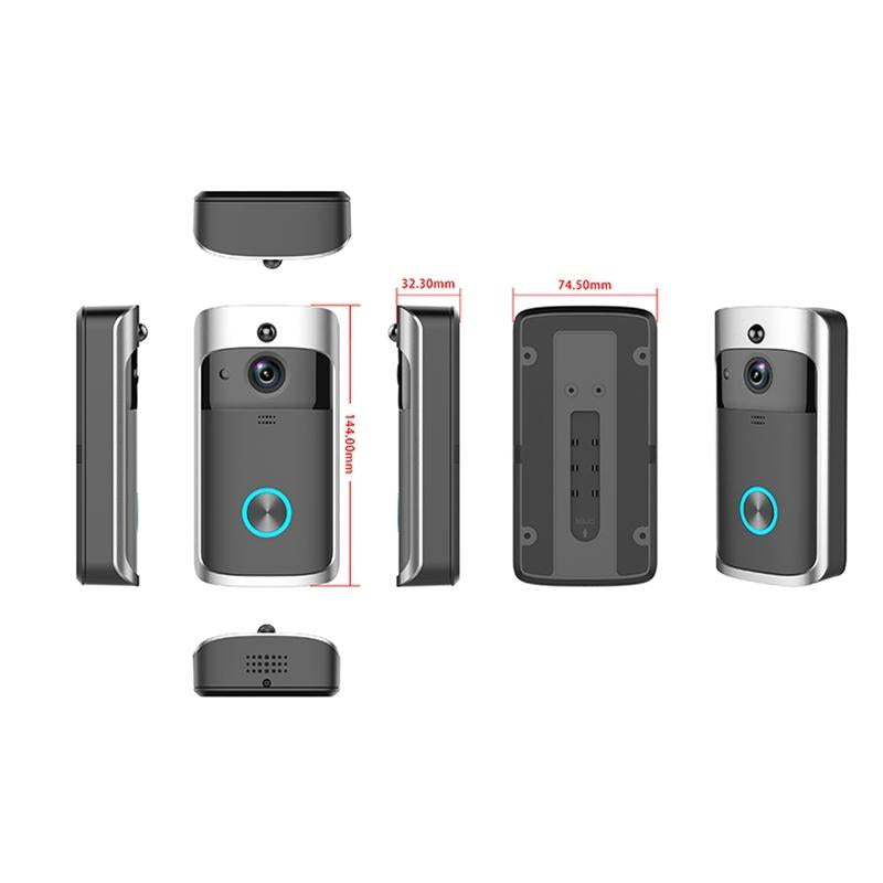 Smart Wifi Video Doorbell With Night Vision - Remote Monitoring-1915196689908633607