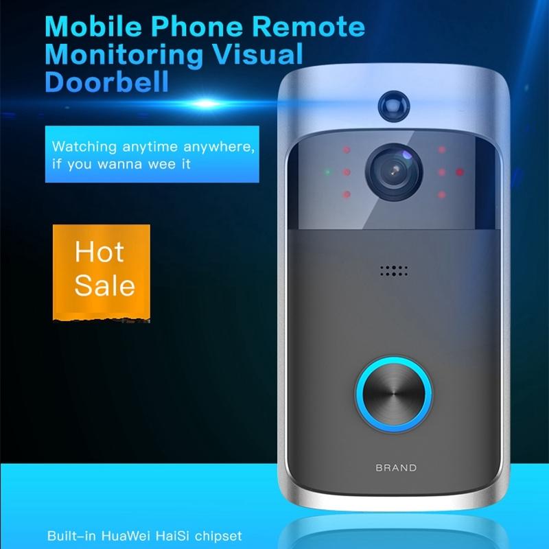 Smart Wifi Video Doorbell With Night Vision - Remote Monitoring-1915196689908633608