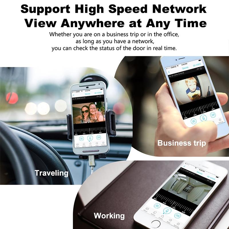 Smart Wifi Video Doorbell With Motion Detection & Two-Way Intercom - White-1915196627350589445