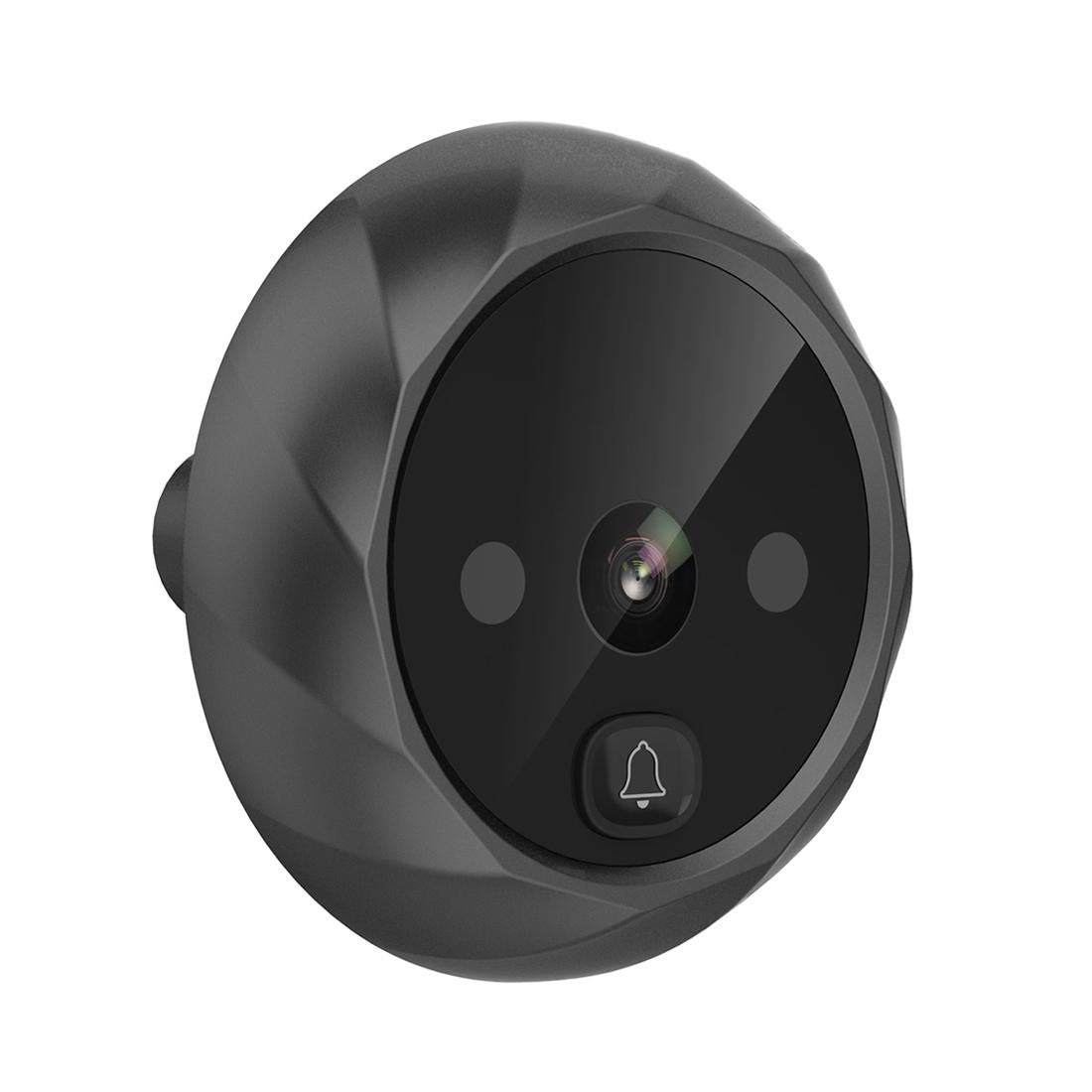 2.4 Tft Screen Digital Door Viewer With Infrared Night Vision & Wide Angle - Black-1915196766643425283