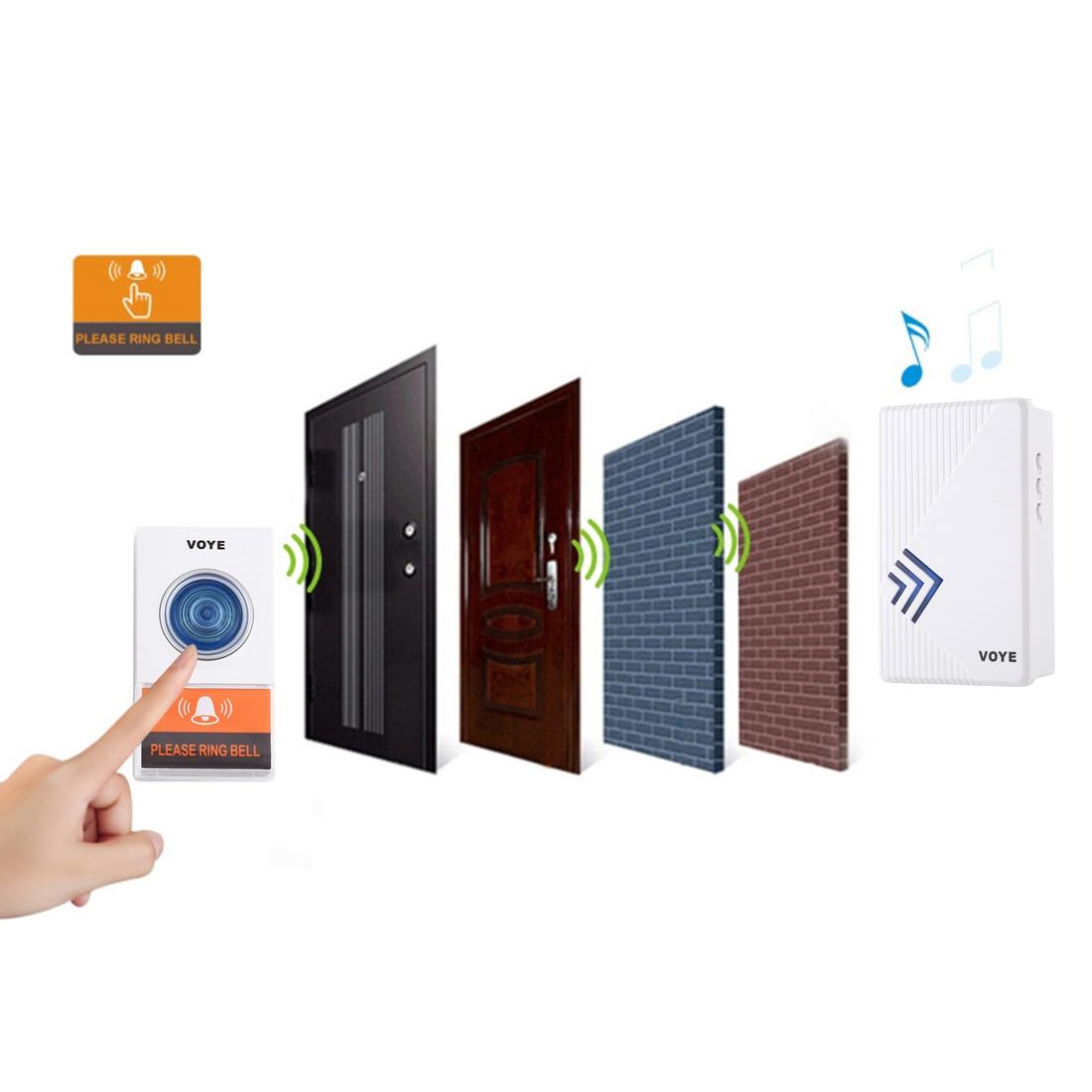 Wireless Doorbell With 38 Sounds And Remote Control-1915196635856637960