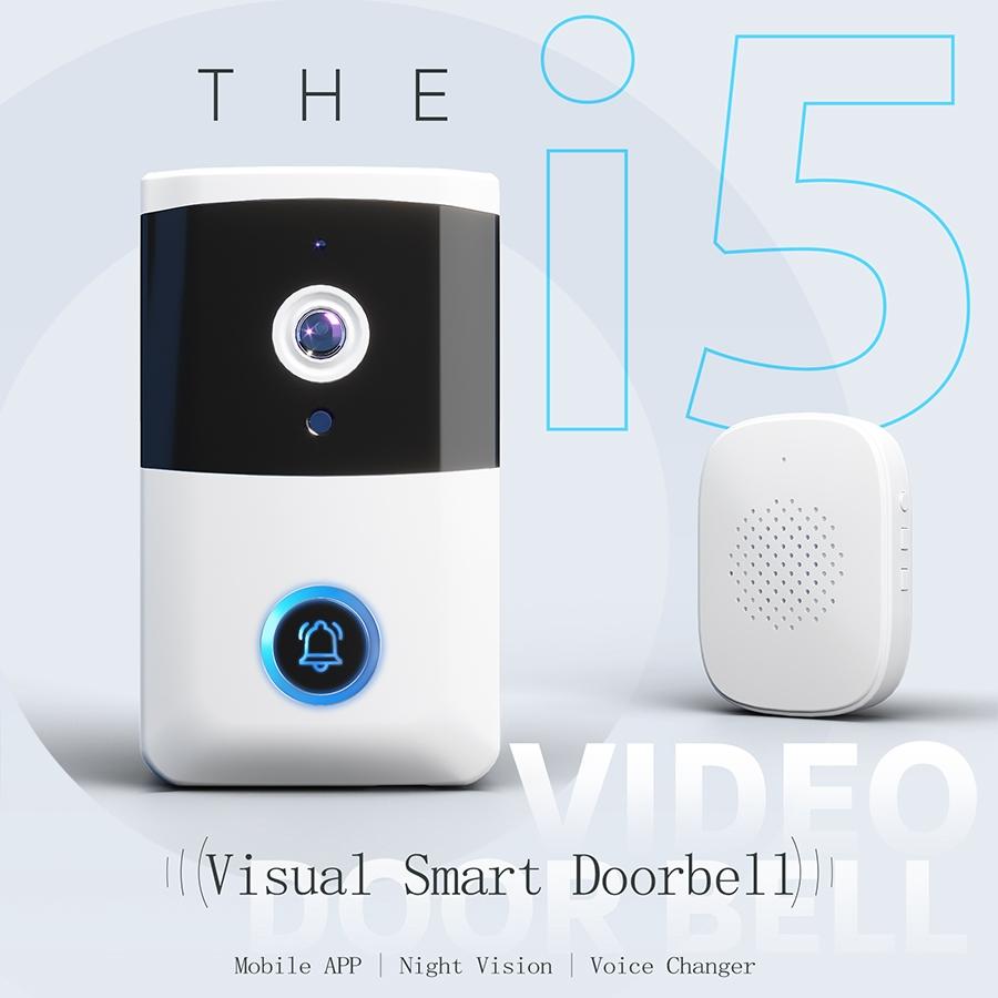Wireless Security Doorbell With Bidirectional Voice Intercom-1915196634011144201