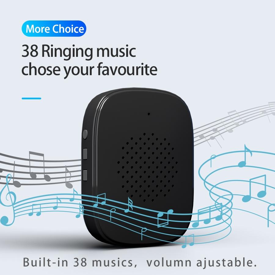 Wireless Doorbell Camera With Night Vision And Motion Detection - Black-1915196493648760835