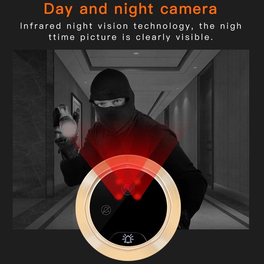 Smart Wifi Video Doorbell With Night Vision Motion Detection Video Message & Multi-Languages - 32Gb Tf Card-1915197779991465986