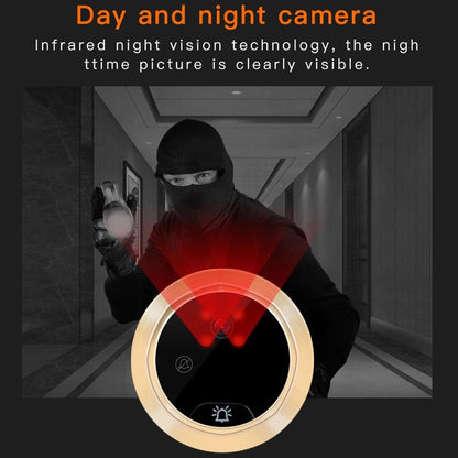 Smart Wifi Video Doorbell With Night Vision Motion Detection Video Message & Multi-Languages - 32Gb Tf Card-1915197779991465986
