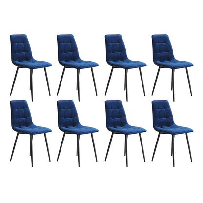 Levede 4x Dining Chairs Kitchen Velvet Blue-1975420354713227264
