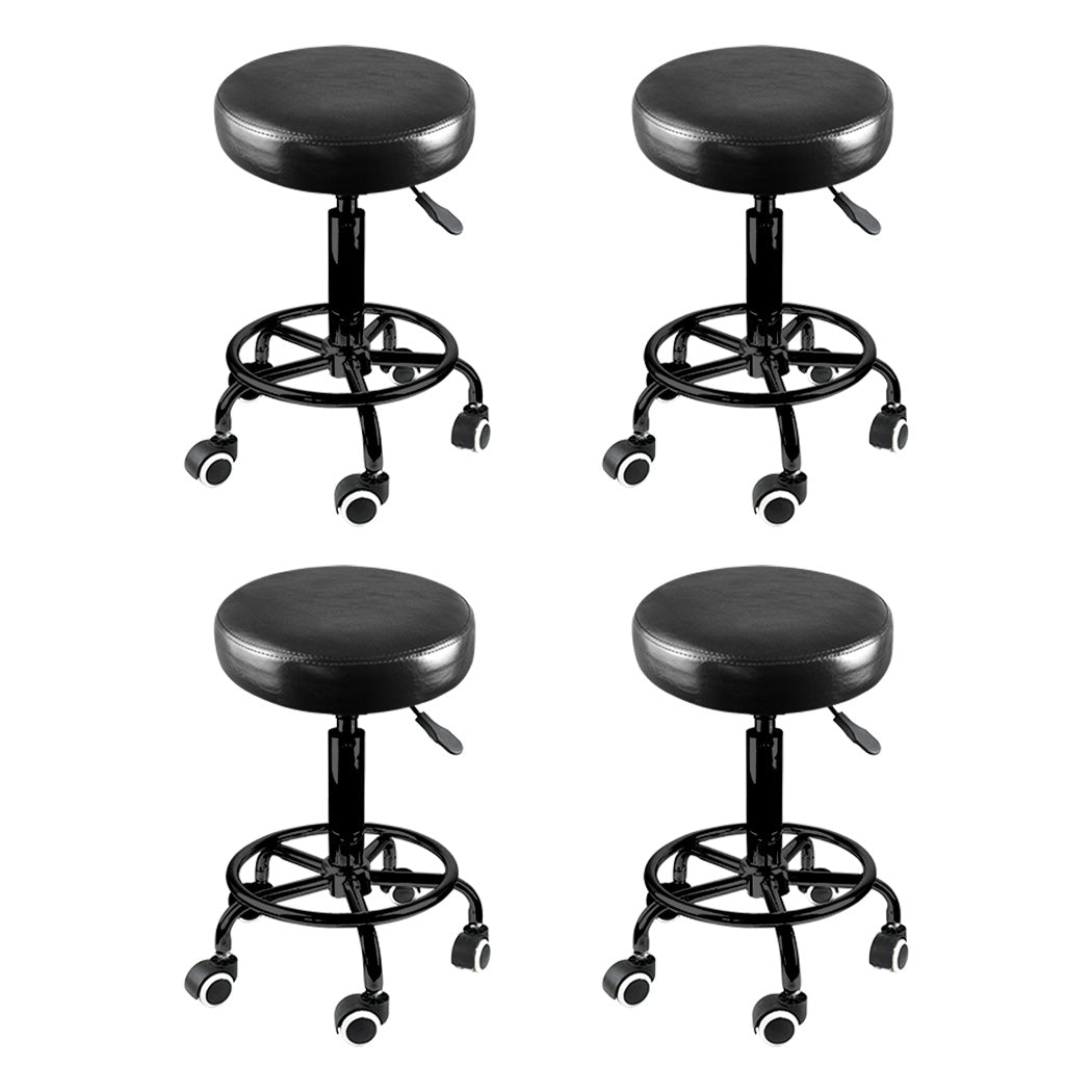 Levede 4x Salon Stool Swivel Bar Stools - Bens Market Place