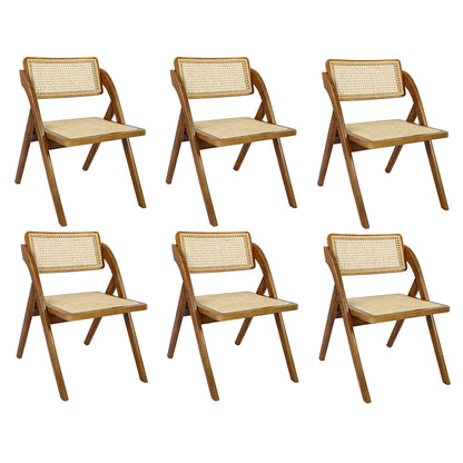 Levede 6X Foldable Rattan Dining Chairs-1975420357271752704