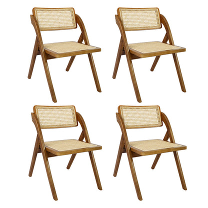 Levede 4X Foldable Rattan Dining Chairs-1975420357070426112