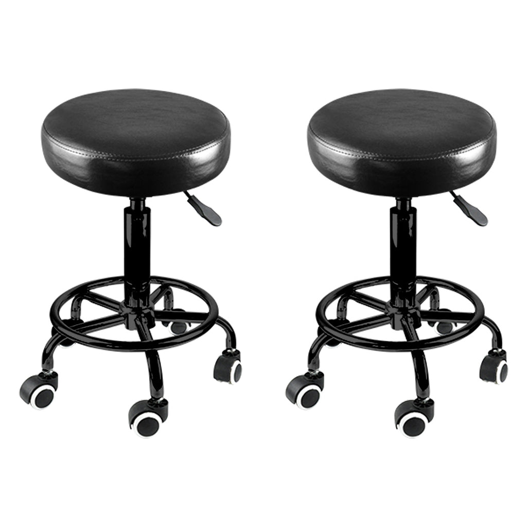 Levede 2x Salon Stool Swivel Bar Stools - Bens Market Place