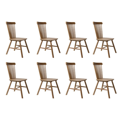 Levede 8x Dining Chairs Kitchen Windor Oak-1975420350858661888