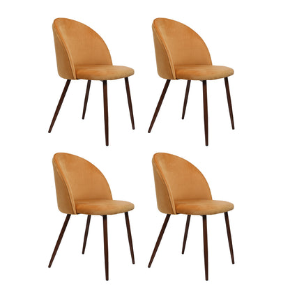 Levede 4x Dining Chairs Seat French Mustard-1973193555694456832