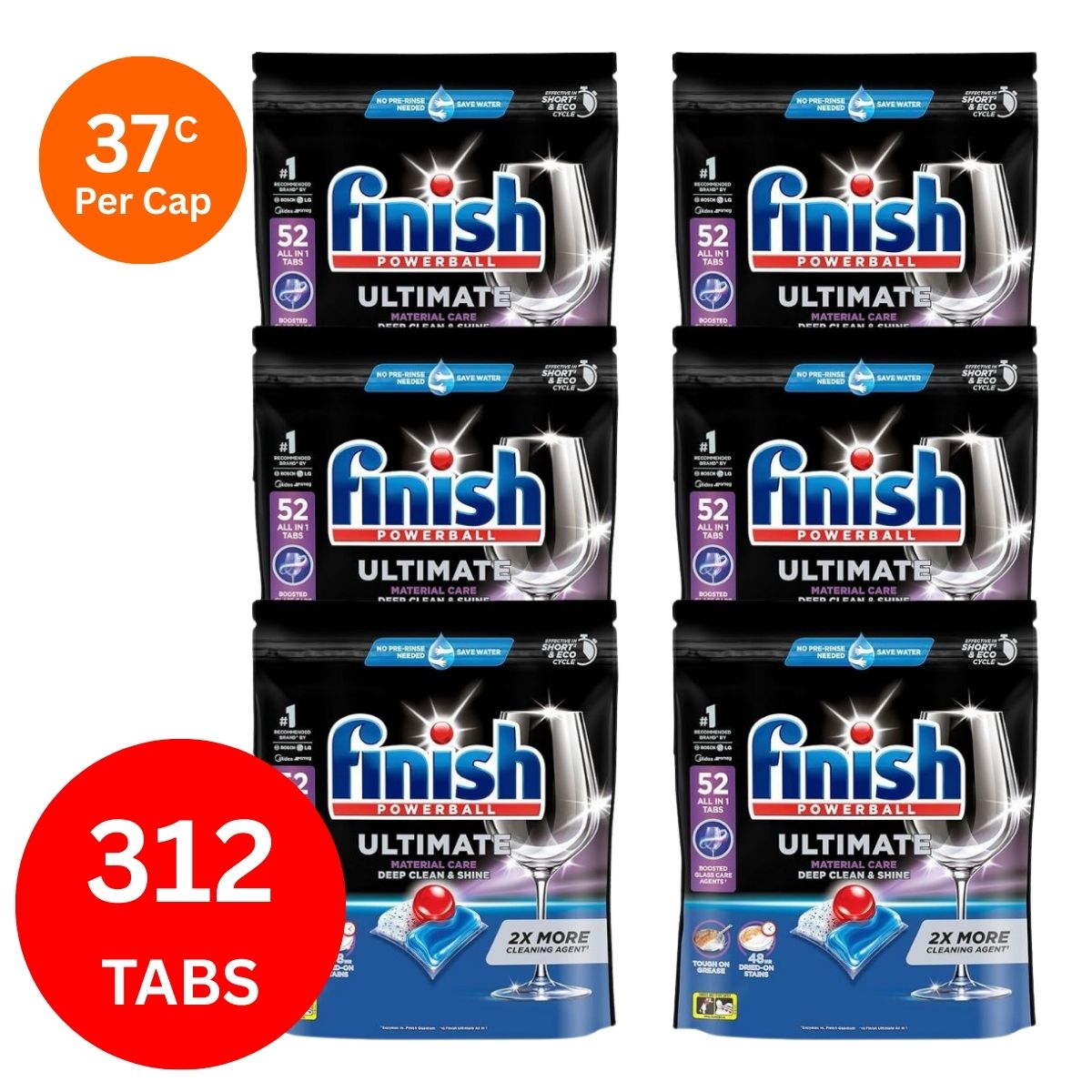 Finish Ultimate x 312 Dishwasher Tablets-1973193597767520259