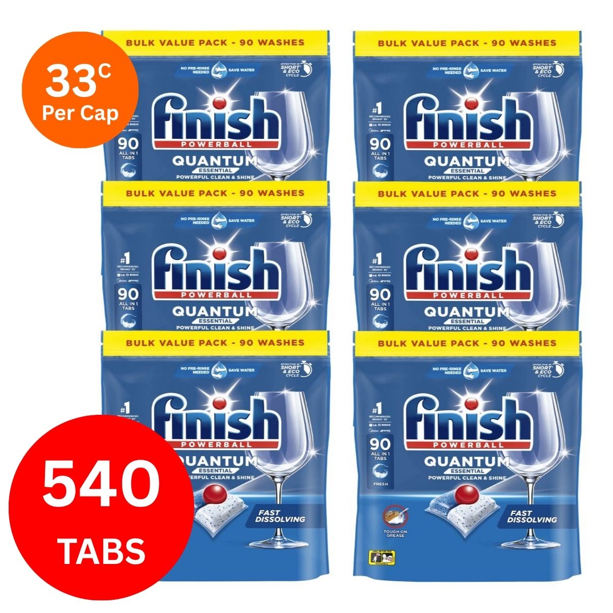 Finish Quantum x 540 Dishwasher Tablets-1984023727901380608
