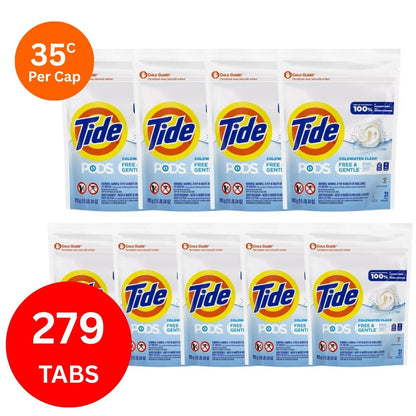 Tide Gentle Cold Water x 279 Laundry Pods-1984023738827542531