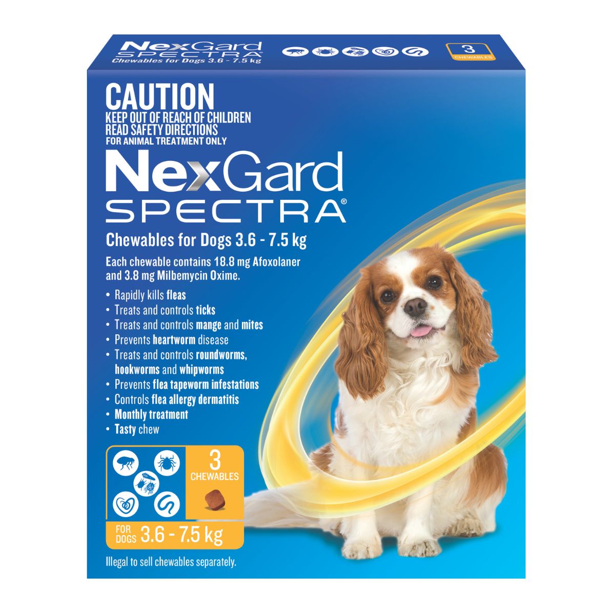 NexGard Spectra Dogs 3.6-7.5kg 3pk-1973193603916369923