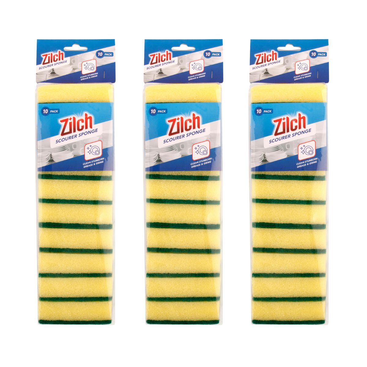 3x Zilch Scourer Sponge 10Pk-1973193609440268288