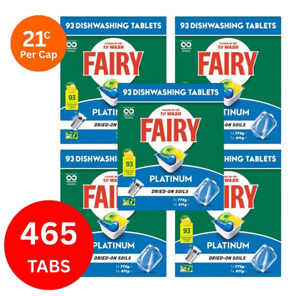 Fairy Platinum x 465 Lemon Dishwasher Tablets-1984023724017455104