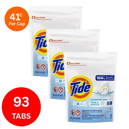 Tide Gentle Cold Water x 93 Laundry Pods-1984023737875435523