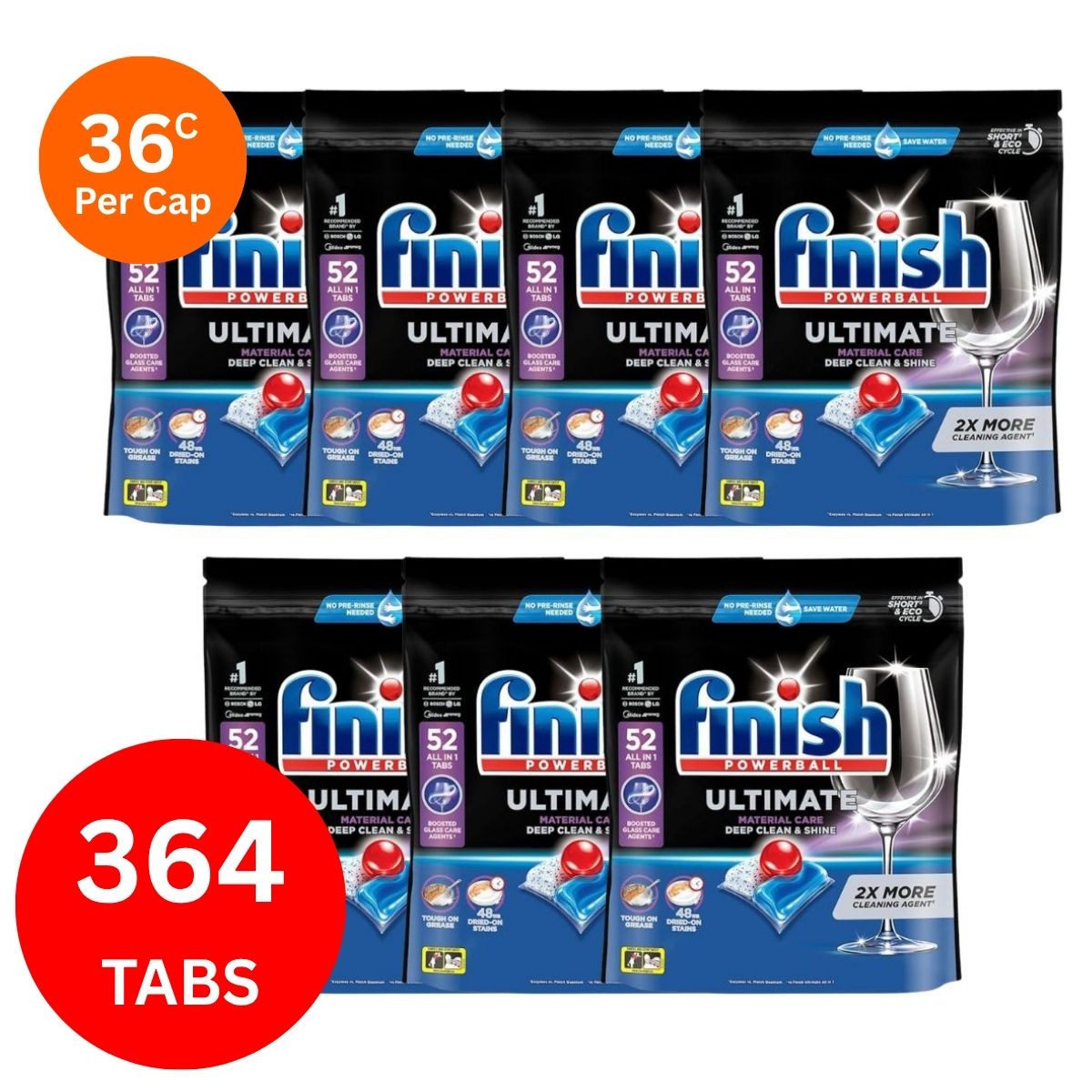 Finish Ultimate x 364 Dishwasher Tablets-1984023728140455936