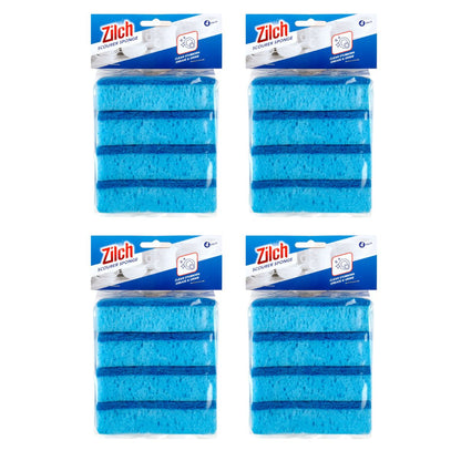 4x Zilch 10cm Sponge Scourer 4pk-1973193608278446082