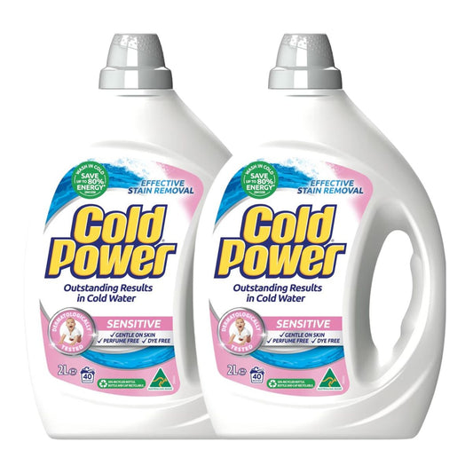 Cold Power 2L Laundry Liquid Effective Stain Remover Sensitive x2-1973193594332385281